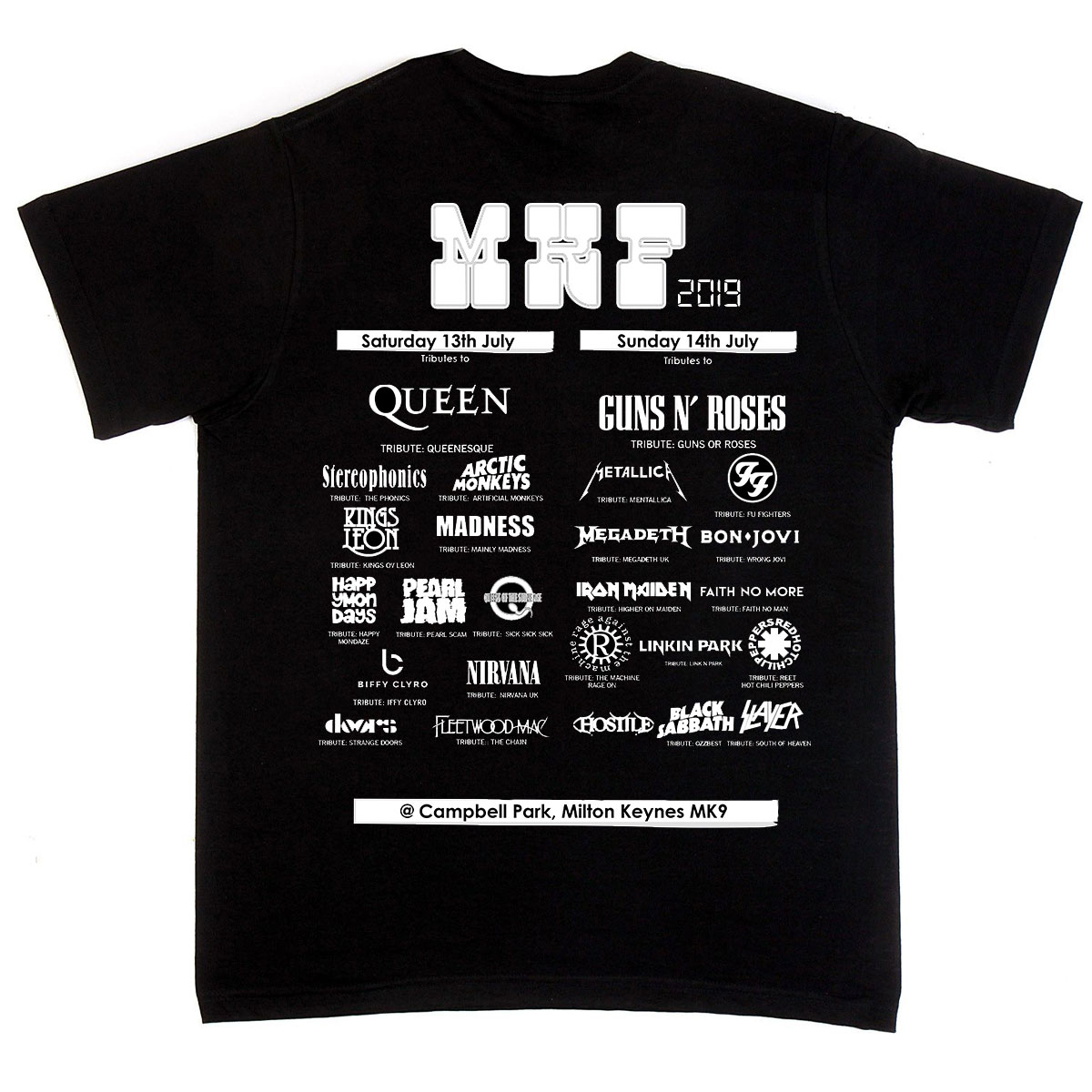 MKF Jack Daniels Design T-Shirt 2019 - UK Tribute Festivals - The UK's ...